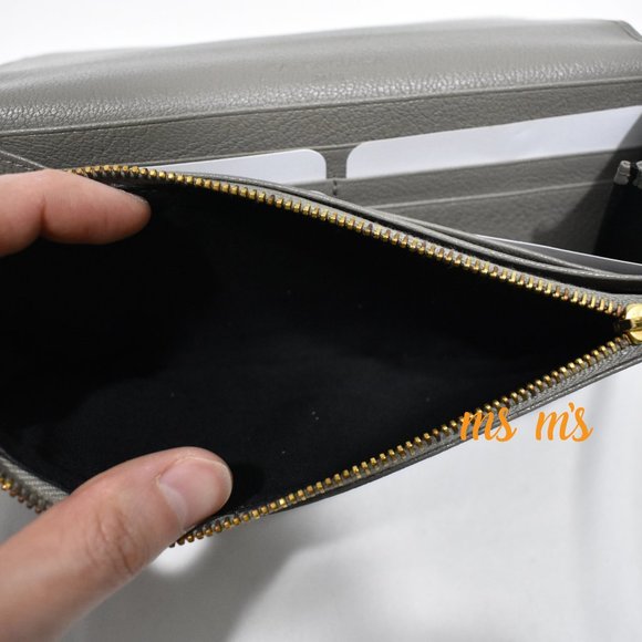 NWT Balenciaga Gray Edge Goatskin leather wallet - Picture 8 of 8